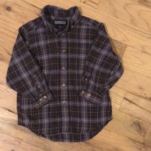 Lands End Plaid Button Down